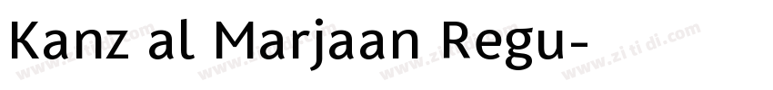 Kanz al Marjaan Regu字体转换